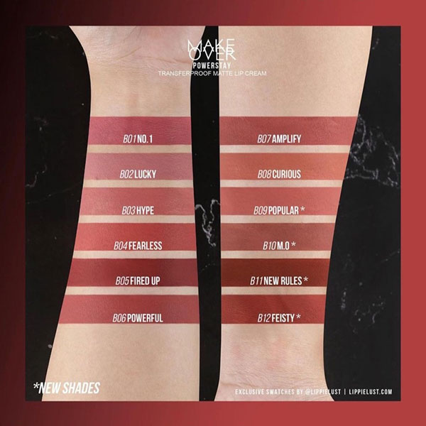 Make Over Powerstay Transferproof Matte Lip Cream - Gambar 3